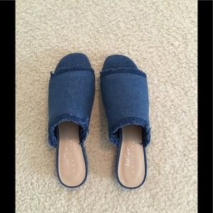 Lord & Taylor Denim Sandals - 7M